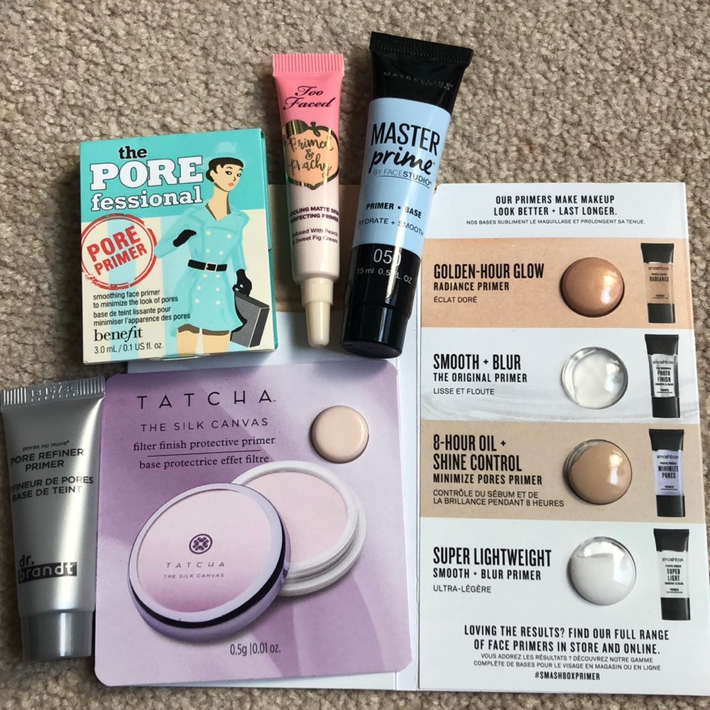 Sample Makeup Primer LOT🔥Tatcha, Smashbox, & More